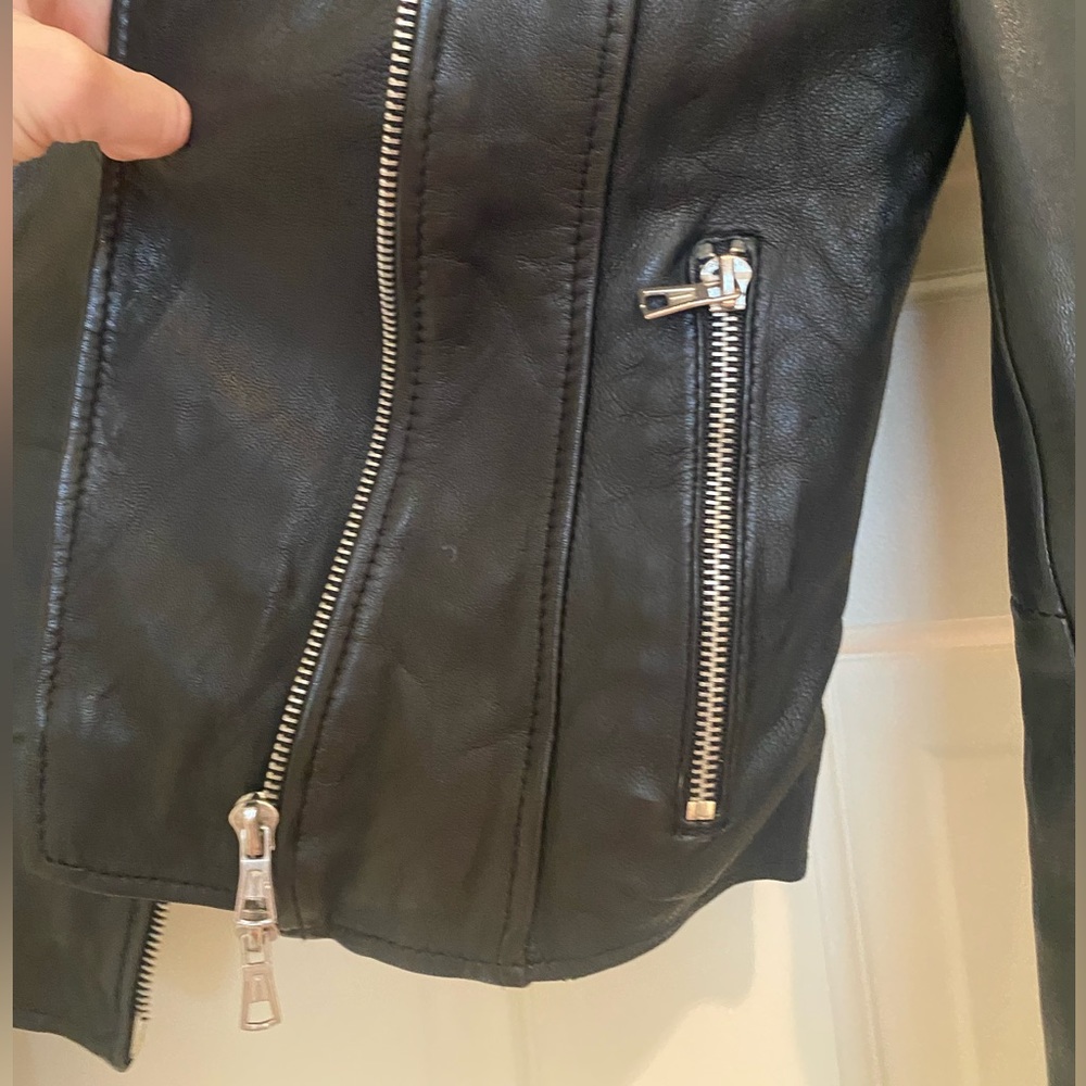 Zara leather jacket - Picture 7 of 8
